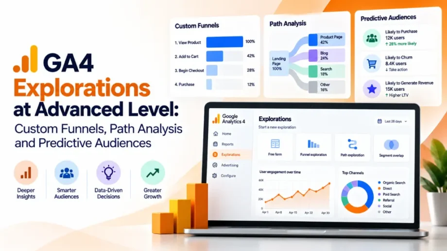 GA4 Explorations at Advanced Level: Custom Funnels, Path Analysis and Predictive Audiences