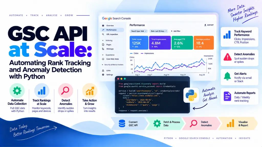 GSC API at Scale Automating Rank Tracking and Anomaly Detection with Python