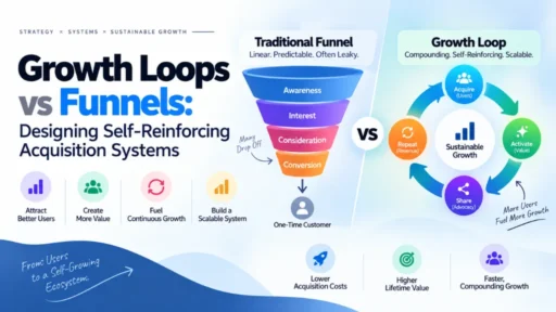 Growth Loops vs Funnels: Designing Self-Reinforcing Acquisition Systems