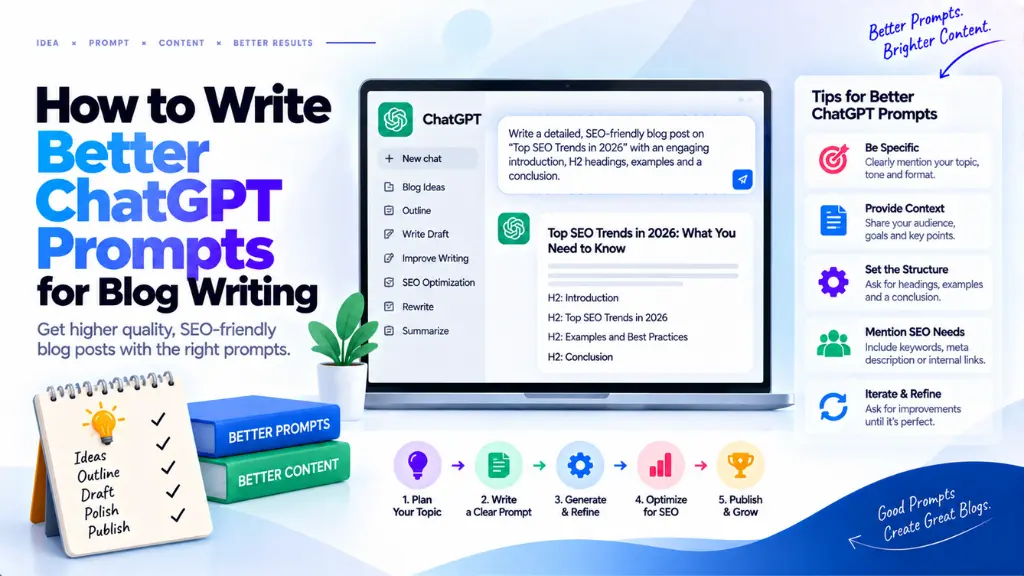 How to Write Better ChatGPT Prompts for Blog Writing