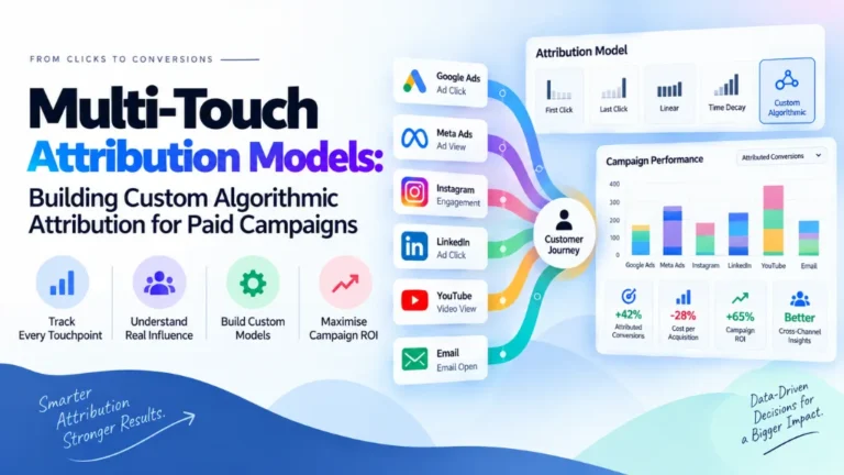 Multi-Touch Attribution Models: Building Custom Algorithmic Attribution for Paid Campaigns