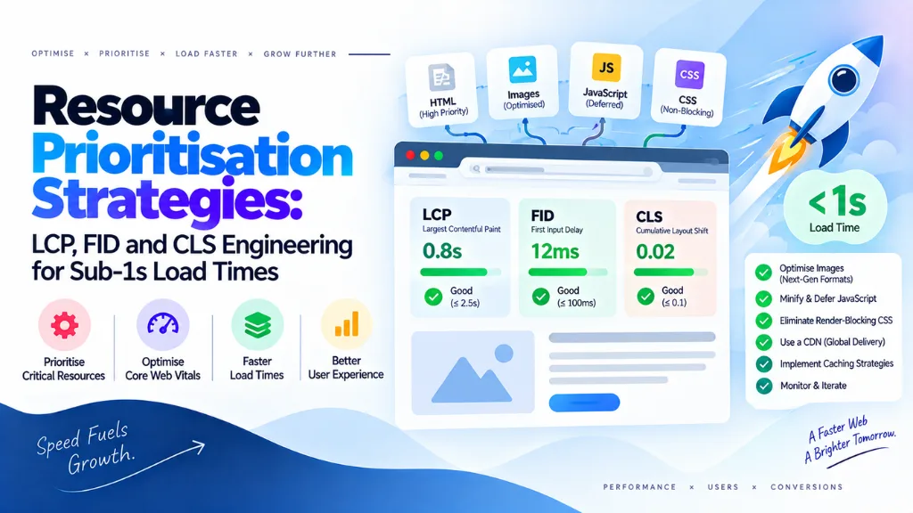 Resource Prioritisation Strategies: LCP, FID and CLS Engineering for Sub-1s Load Times