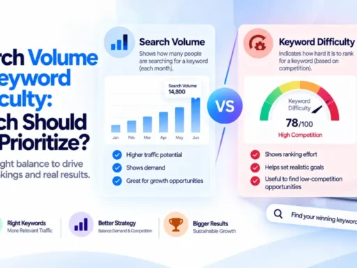 Search Volume vs Keyword Difficulty: Which Should You Prioritize?