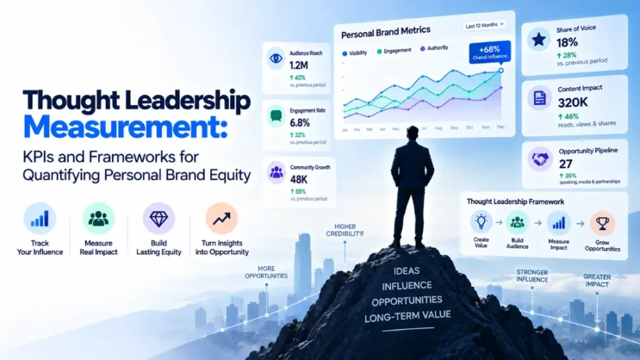 Thought Leadership Measurement: KPIs and Frameworks for Quantifying Personal Brand Equity
