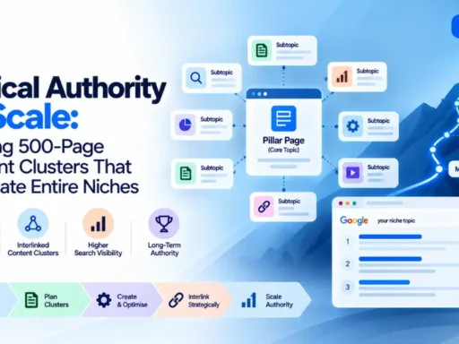 Topical Authority at Scale: Building 500-Page Content Clusters That Dominate Entire Niches