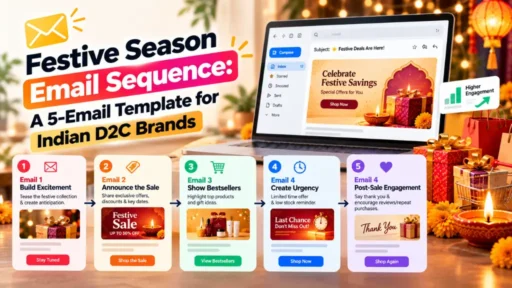 Festive Season Email Sequence: A 5-Email Template for Indian D2C Brands