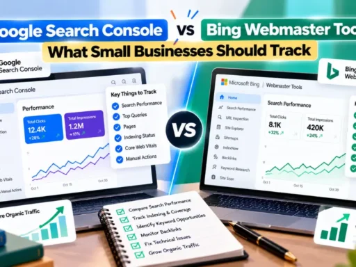 Google Search Console vs Bing Webmaster Tools: What Small Businesses Should Track