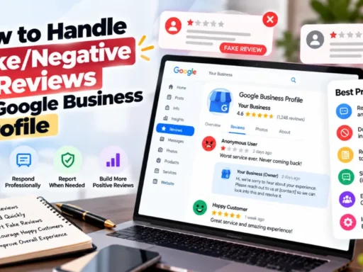 How to Handle Fake/Negative Reviews on Google Business Profile