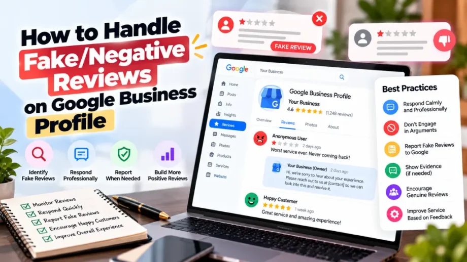 How to Handle Fake/Negative Reviews on Google Business Profile
