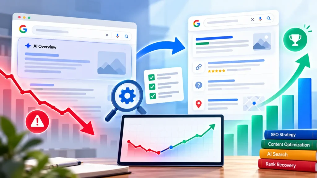How to Recover Rankings Lost to AI Overviews