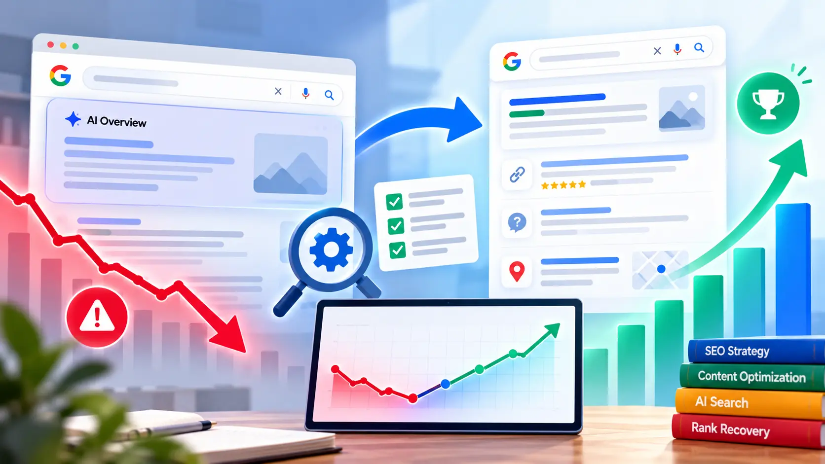 How to Recover Rankings Lost to AI Overviews
