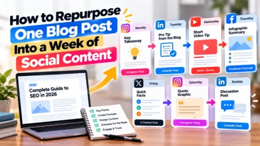 How to Repurpose One Blog Post Into a Week of Social Content