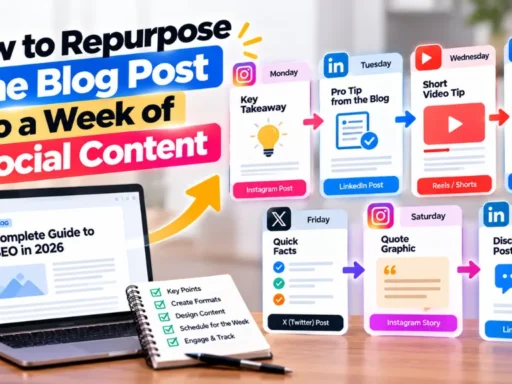 How to Repurpose One Blog Post Into a Week of Social Content