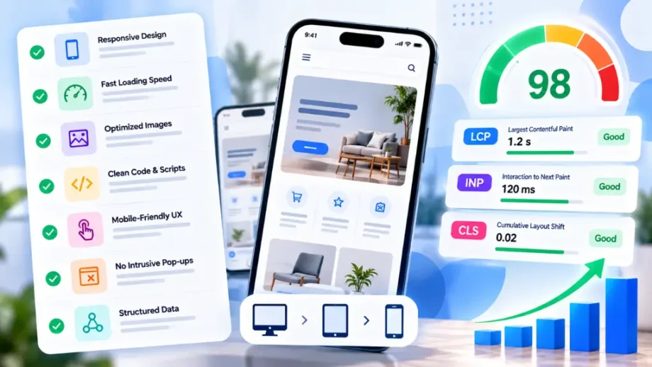 Mobile-First Design Checklist for 2026 Core Web Vitals