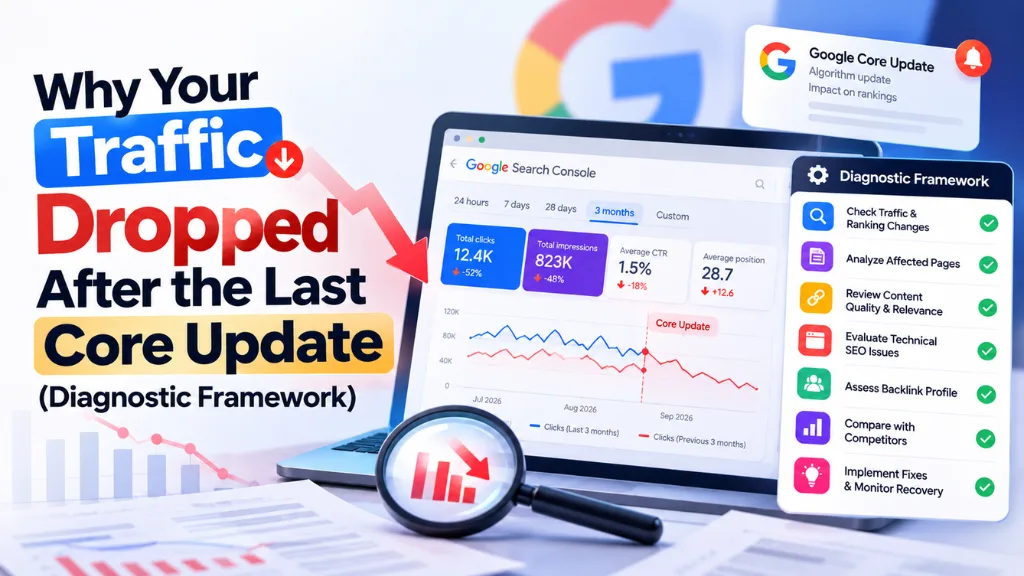 Why Your Traffic Dropped After the Last Core Update (Diagnostic Framework)