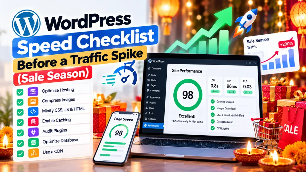 WordPress Speed Checklist Before a Traffic Spike (Sale Season)